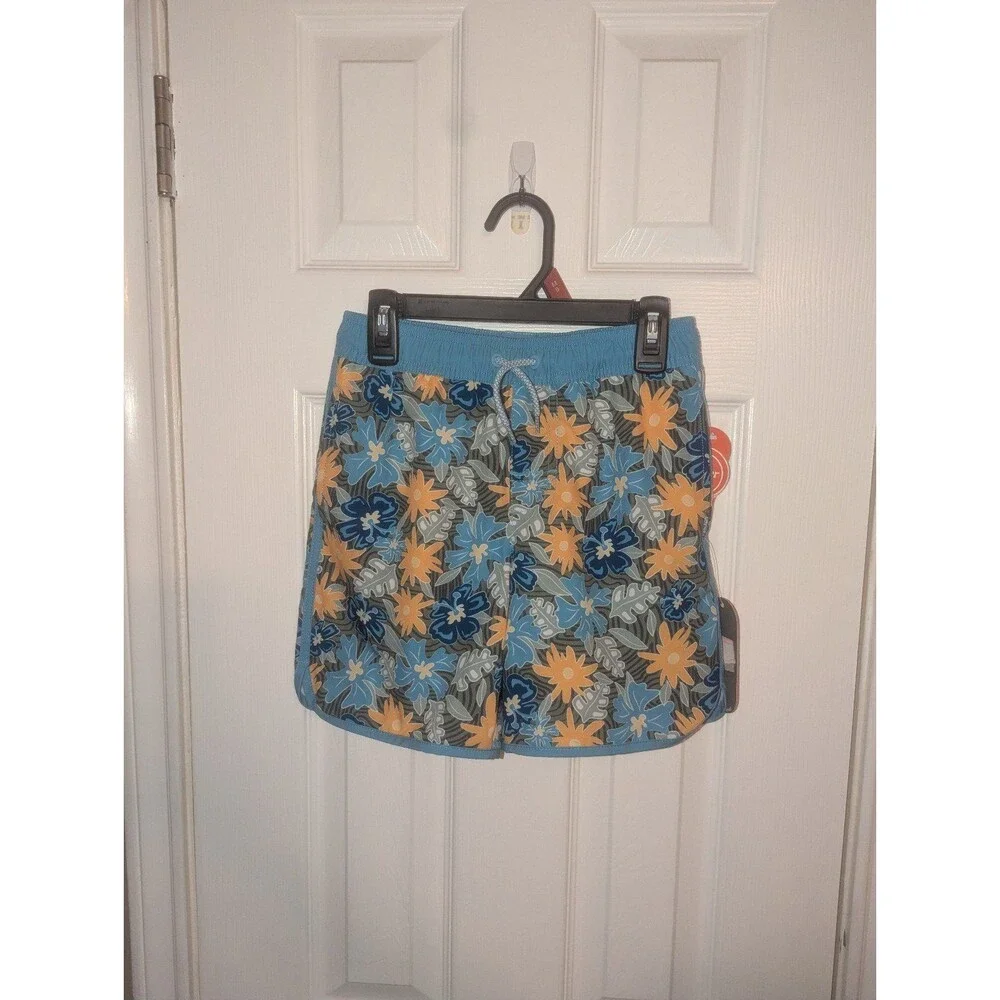 Wonder Nation Floral Swim Trunks Shorts
